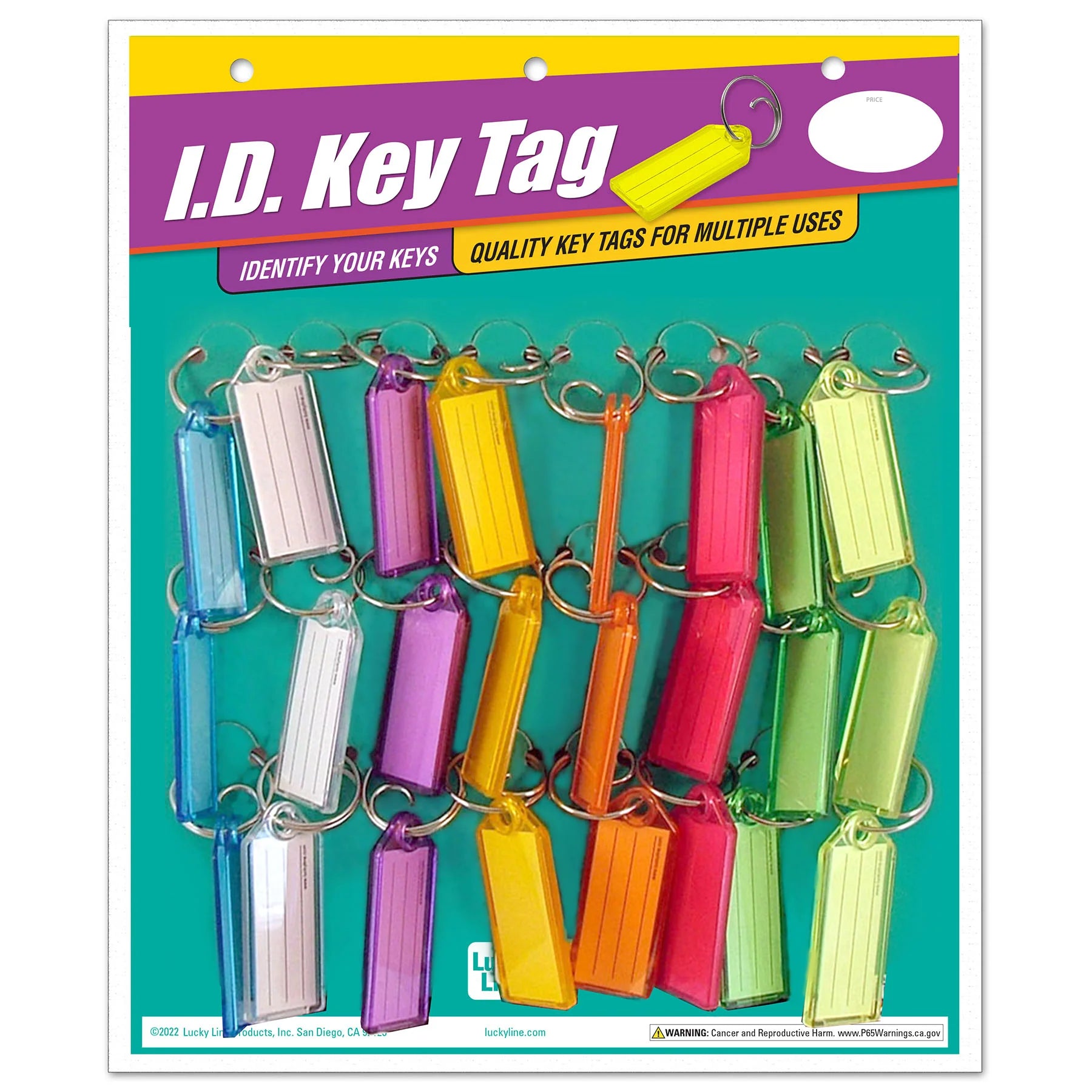 ID Key Tag with Tang Ring | 100 pcs - 0