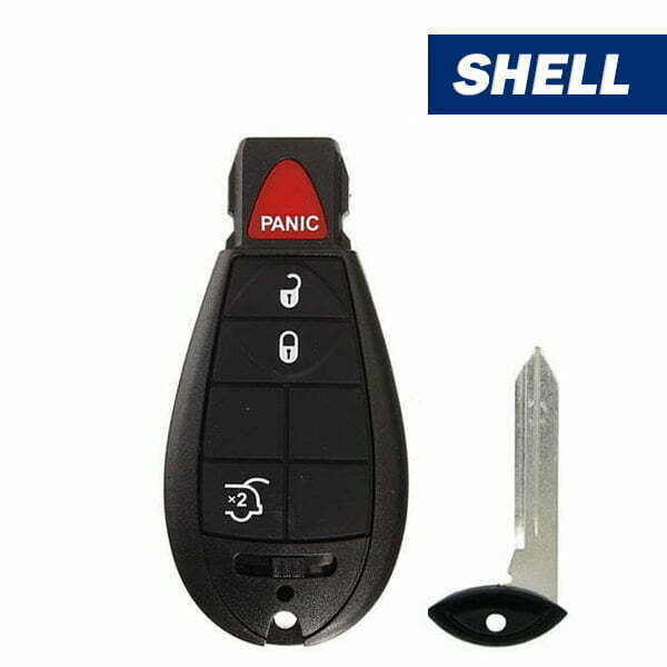 2008-2019 Chrysler / Dodge / Jeep / VW / 4-Button Fobik Key Shell for IYZ-C01C (Aftermarket)