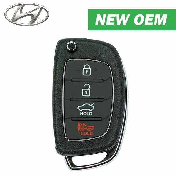 2016-2018 Hyundai Elantra / 4-Button Flip Key / PN: 95430-F2001, 95430-F2000 / OKA-NO38 (OEM)