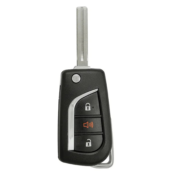 2017-2018 Toyota / 3-Button Remote Flip Key / PN: 89070-12C20 / FCC ID: HYQ12BFB (H CHIP) (Aftermarket)