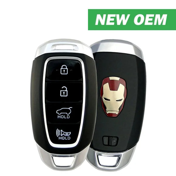 2018-2020 Hyundai Kona / 4-Button Smart Key / FCC ID: TQ8-FOB-4F18 / PN: 95440-J9010 / Iron Man Logo (OEM)