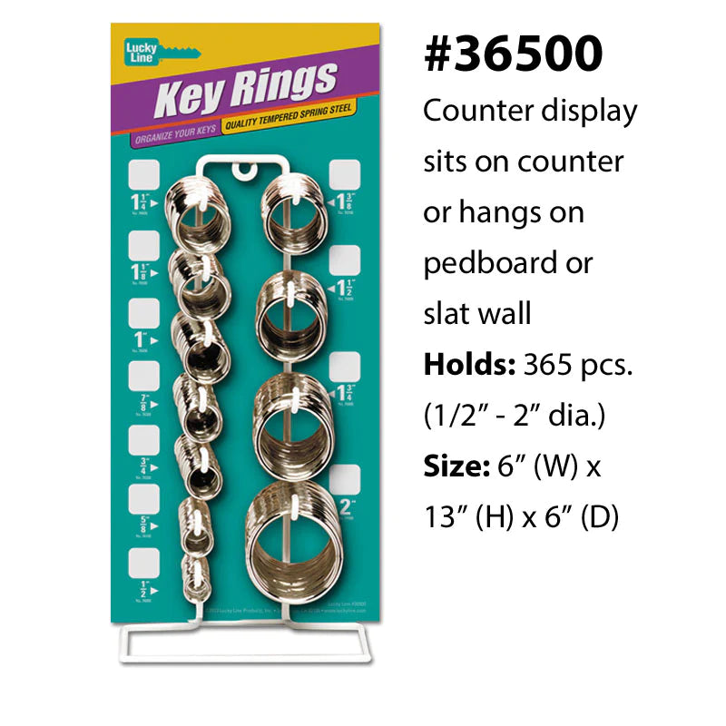 Split Key Ring Display | 365 Pcs