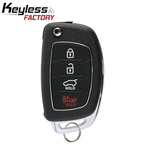 2013-2016 Hyundai Santa Fe / 4-Button Flip Key Remote / PN: 95430-4Z101 / TQ8-RKE-3F04 (AFTERMARKET)