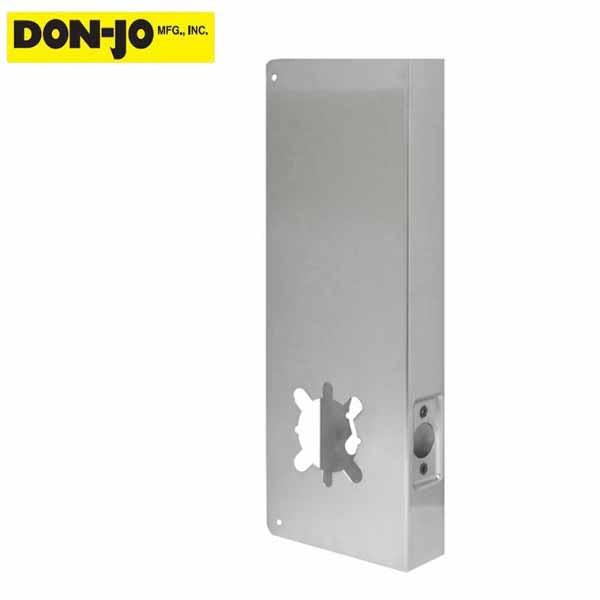 Don-Jo - Wrap Plate #14-2 - 2-3/4" - 1-3/4" Doors - Silver