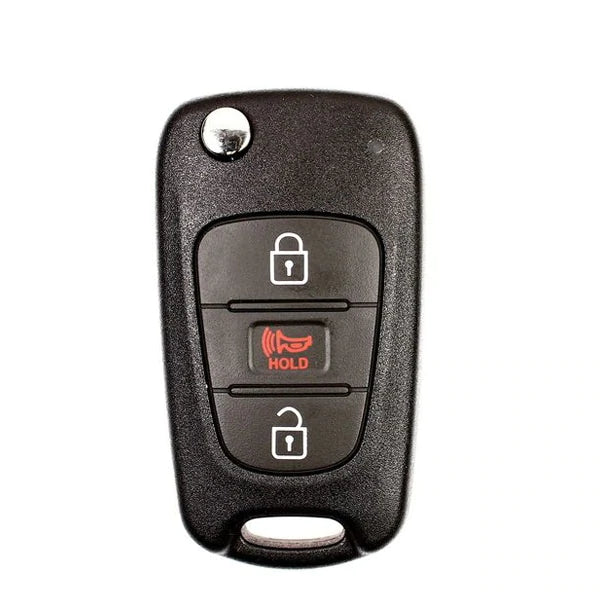 2012-2013 Kia Rio / 3-Button Flip Key KK10 HS / PN: 95430-1W020 / TQ8-RKE-3F02 (OEM Refurb)