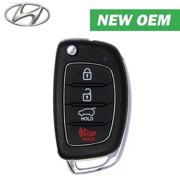 2013-2016 Hyundai Santa Fe / 4-Button Flip Key / PN: 95430-4Z001 / TQ8-RKE-3F04 (OEM)- Auto Lock Supplier -key_supplier_in_canada locksmith_supplier_in_canada #