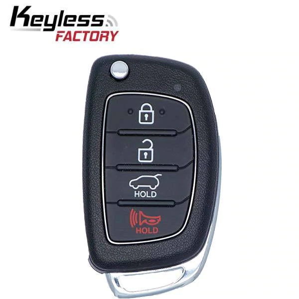 2015-2019 Hyundai Santa Fe / 4-Button Flip Key / TQ8-RKE-4F31 (AFTERMARKET)