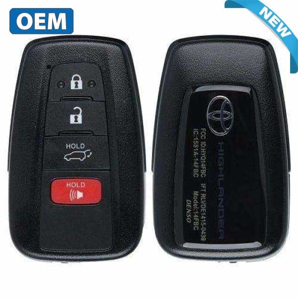 2020-2022 Toyota Highlander Hybrid / 4-Button Smart Key / PN: 8990H-0E030 / HYQ14FBC-0351 (OEM)