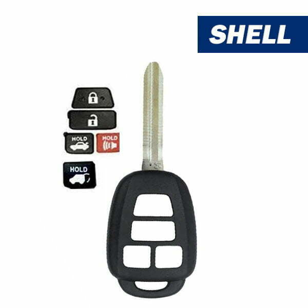 2012-2014 Toyota Camry / Corolla / 4-Button Remote Head Key Shell (Aftermarket)- Auto Lock Supplier -key_supplier_in_canada locksmith_supplier_in_canada #